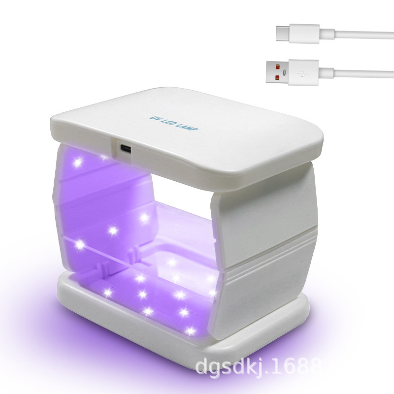Cross-Border Hot-Selling Uv Double-Sided Lamp Uv Curing Lamp with 38 Lamp Beads for Rapid Curing Uv Resin Uv Phototherapy Lamp