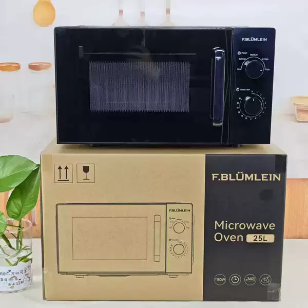 25L Microwave Oven Household Multifunctional Microwave Oven Turntable Mechanical Knob Electric Oven Export