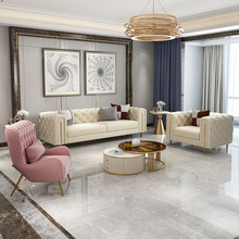 后现代轻奢布艺沙发北欧乳胶科技布小户型客厅家具组合小美式沙发