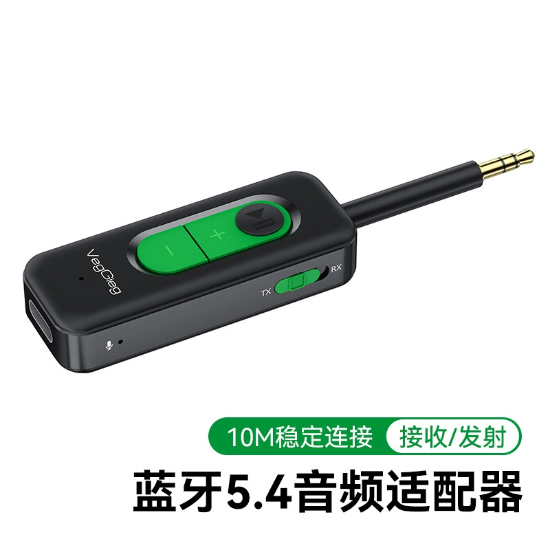 USB Bluetooth адаптер VegGieg, Bluetooth 5.0/5.3/5.4 для наушников, мыши, клавиатуры, автомобиля (3,5 мм)
