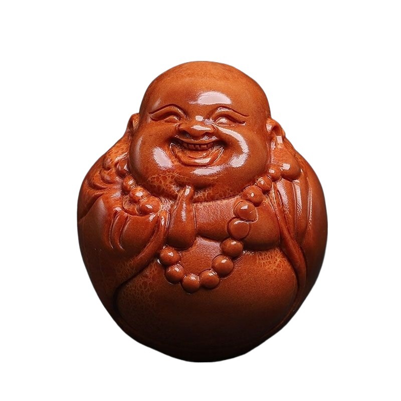 巴西橄榄核核雕财弥一对手把件进口大核手工雕刻财神弥勒男手球|undefined