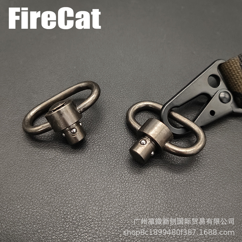 High quality strap buckle carabiner steel QD quick release rotating ring buckle strap buckle strap ring