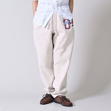 25冬季新款叶山物语刺绣908同款运动裤45r前刺绣印花os毛圈休闲裤