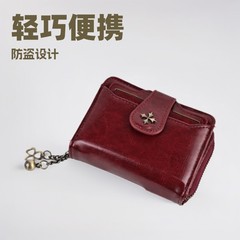 卡包女士钱包一体短新款女学生可爱迷你防盗刷小钱包高级感零钱包