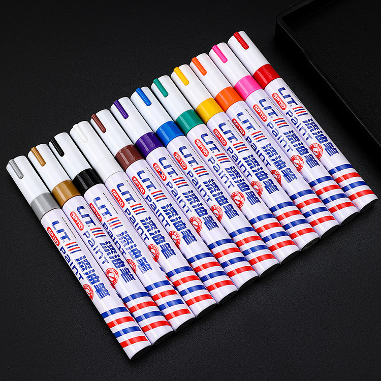 Colorful paint pens, creative multifunctional photo album DIY graffiti pens, waterproof touch-up pens, tire pens, oil-based markers