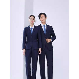西服套装男商务通勤正装教师公务员面试女西装外套秋冬职业装工服