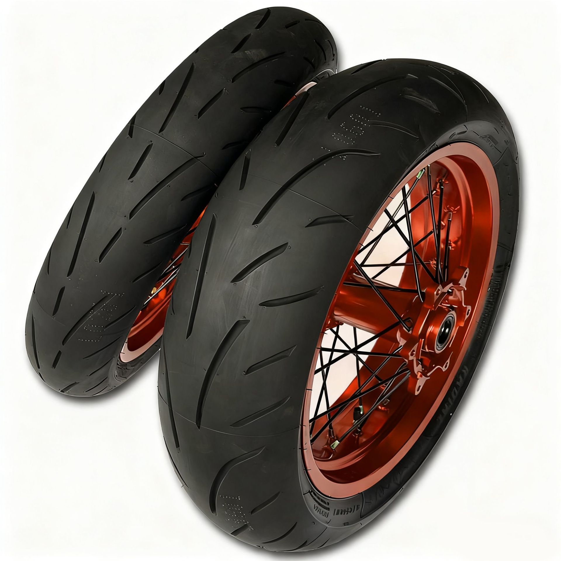Modified Semi-Hot-Melt Slick Tire Hub Assembly Cnc 17inch Ktm Aj1 Off-Road Motorcycle