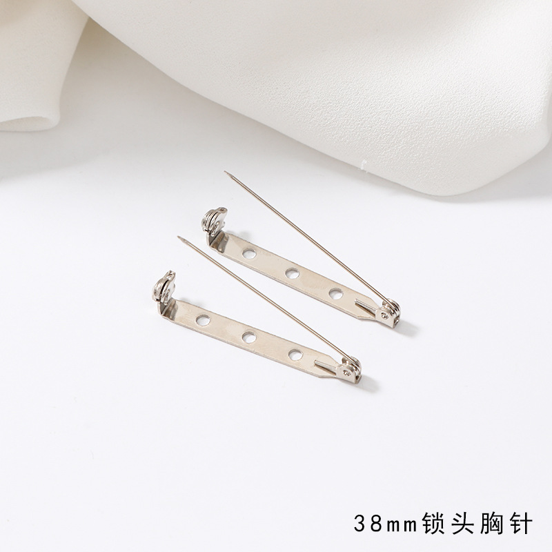 ピンの安全針の胸の花の底のボタンの針はロックの頭のネクタイのブローチの手作りのdiyの毛の服のボタンの部品の材料を持ちます。