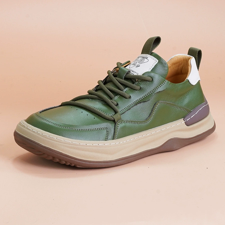 Кожаная мужская обувь 2025 новая обувь клоуна весной