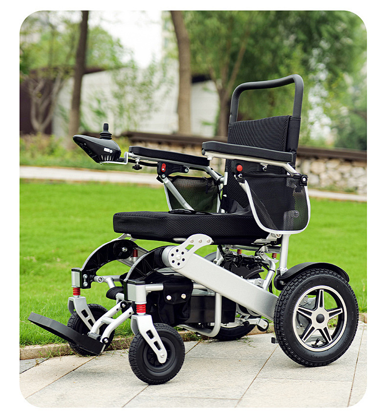 Yingkang Electric Wheelchair 6016 Cross-Border Certified Foldable Lightweight Mobility Scooter for the Elderly with Brushless Motor and Lithium Battery