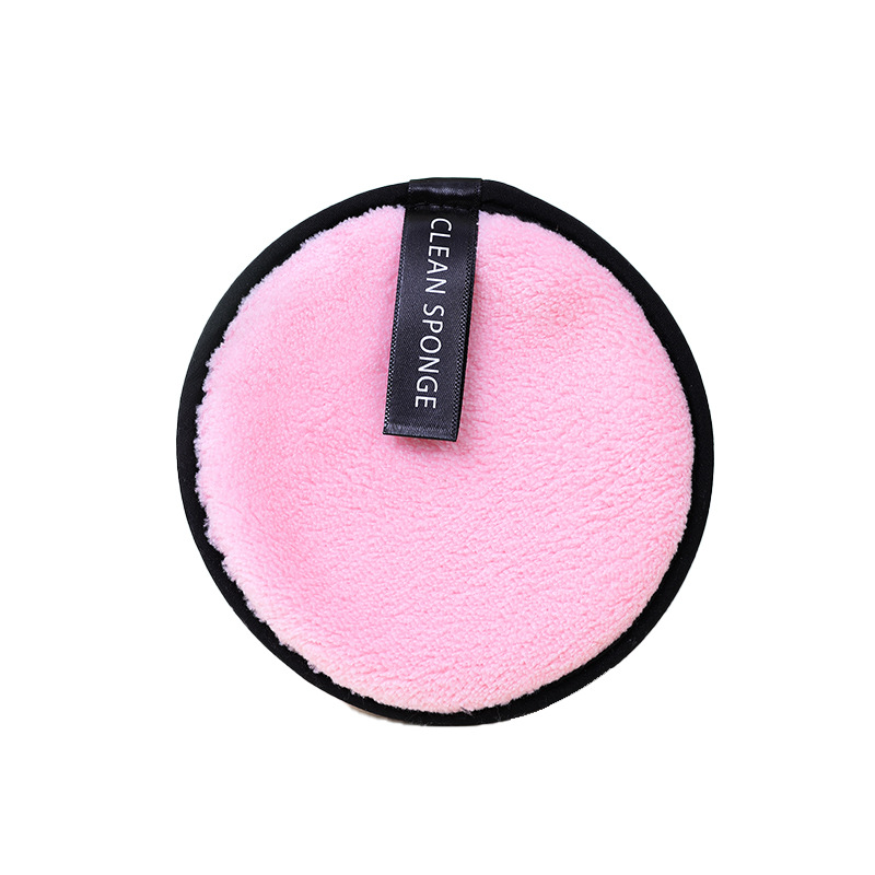 Estilo transfronterizo rejilla de piña desmaquillante de agua perezosa borla de polvo tipo redondo lavable de limpieza de doble cara esponja húmeda desmaquillante al por mayor