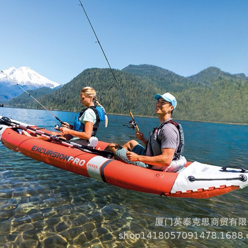 Intex Kayak Inflatable Boat Rubber Boat Yacht Fishing Boat Assault Boat Rubber Boat Pvc Water Wholesale