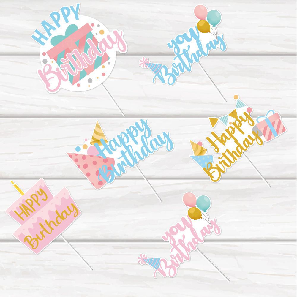 Decoraciones para pasteles de cumpleaños de Amazon, adornos grandes para pasteles de cumpleaños, decoraciones y arreglos para el primer cumpleaños image 4