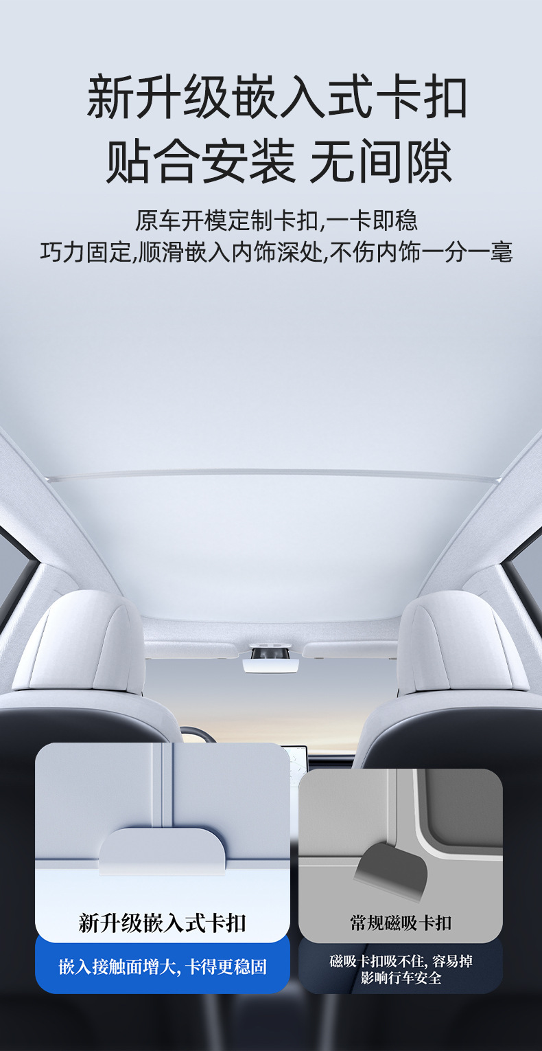 Suitable for Deep Blue L07/Sl03 Ice Crystal Sunroof Sunshade Graphene Canopy Sun Protection and Heat Insulation Sunshade for Cars