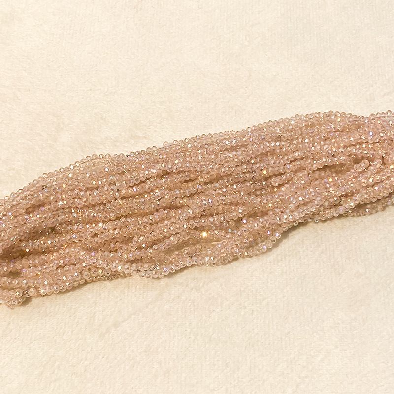 Cuentas planas de 1MM para ruedas de cuentas, cuentas de porcelana AB de alta temperatura, coloridas, transparentes, iridiscentes, facetadas, para pendientes, pulseras, espaciadores y micro cuentas.