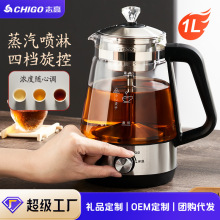 定制蒸汽煮茶壶电茶炉家用养生壶小型全自动泡茶机喷淋式蒸茶器