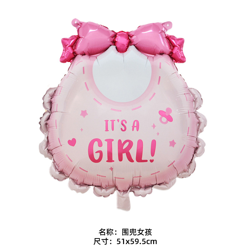 クロスボーダーファンタジーピンクキャッスルバルーンベビー1歳の誕生日クマよだれかけトロイの木馬プリンセスシリーズアルミフィルムバルーン|undefined