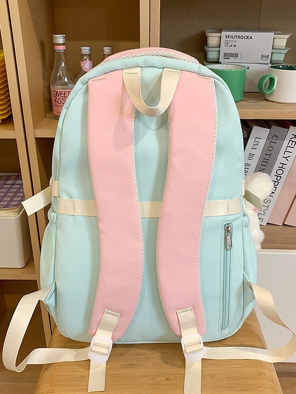 ドーパミン高価値痛バッグカレッジスタイル中学生バックパックバレエスタイルレースガールハートバックパック|undefined