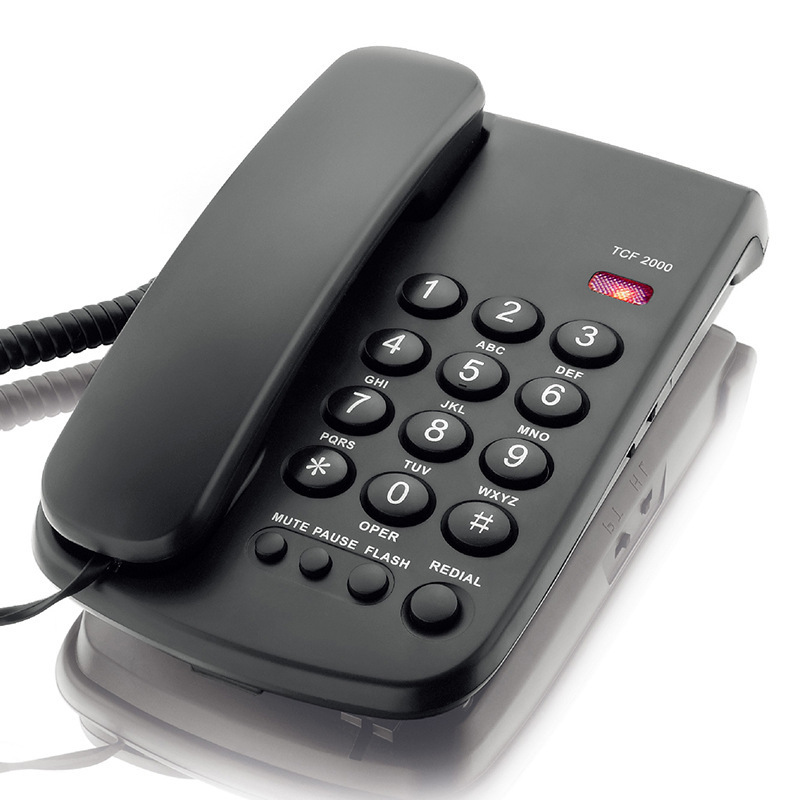 Factory Direct Sales Tcf-2000 Desktop Wall-Mounted Dual-Purpose Telephone Business Office Telephone Cross-Border Spot Factory Direct Sales Tcf-2000 Desktop Wall-Mounted Dual-Purpose Telephone Business Office Telephone Cross-Border Spot