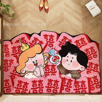 Wire Loop Mat, Avtomobil döşəmə paspasları - beautiful-and-handsome-4060cm-silk-circle