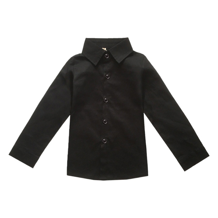 男の子用の白いシャツの長袖の純綿の子供用の白いシャツの春と秋のショーの子供の小学生の制服の底のシャツ