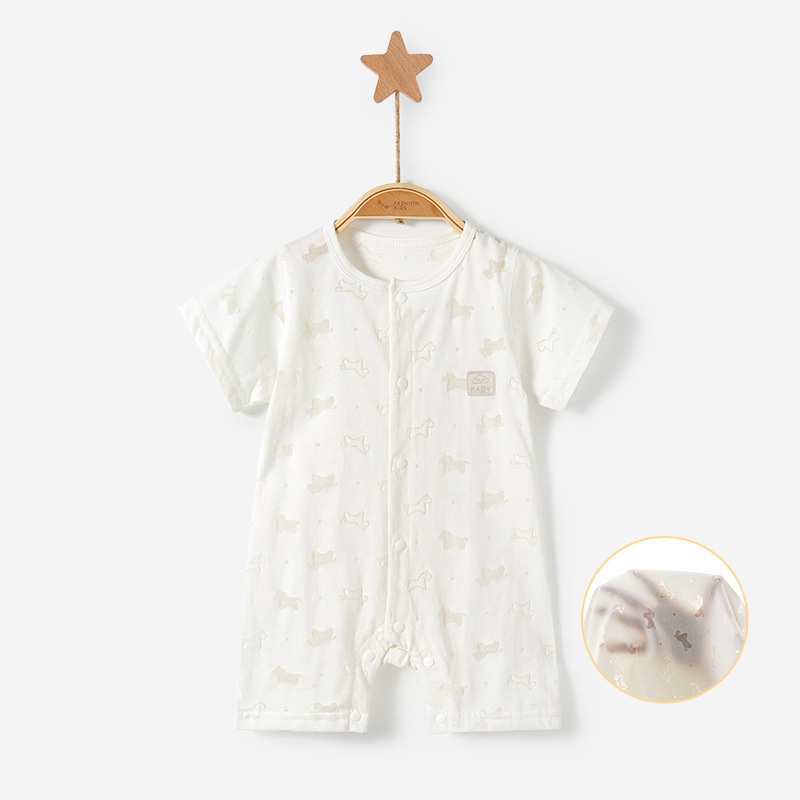 Bebé mono verano delgada de manga corta pijamas mameluco traje infantil recién nacido Ropa niños y niñas Bebé Ropa de verano