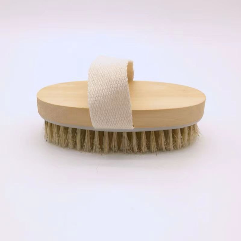 Cepillo de baño cepillo de cerdas pelo suave espalda frotar cepillo de baño original de madera mango largo baño pelo suave baño cepillo de limpieza