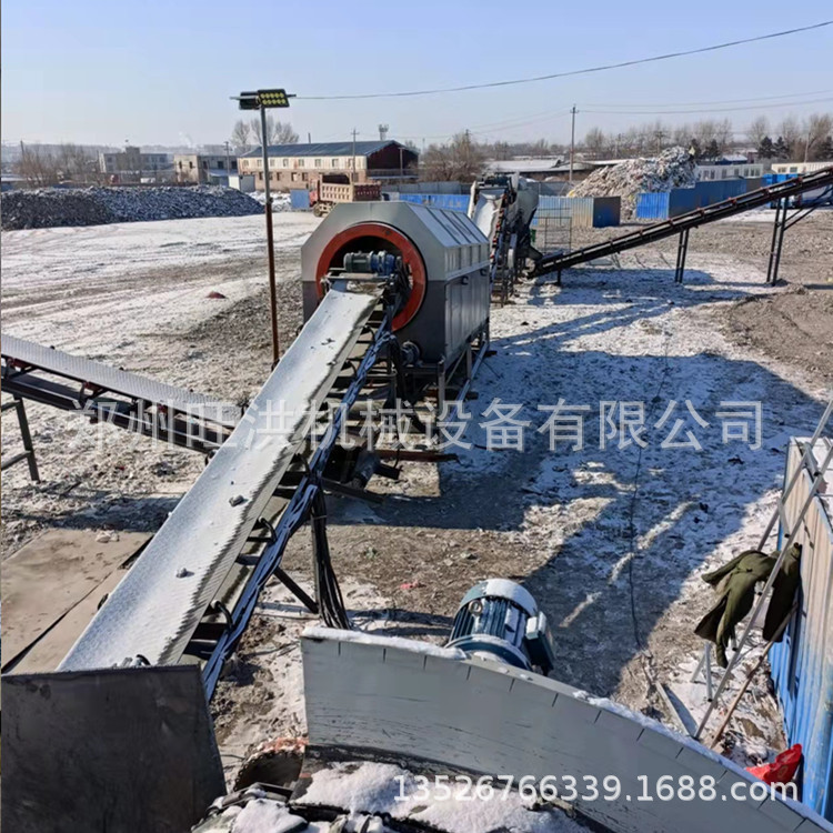 建筑垃圾废料分类筛选机 拆迁垃圾移动破碎筛分站 生活垃圾弹跳筛