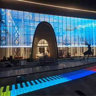 Led Transparent Screen Ice Screen High Brightness Transparent Window Screen Glass Curtain Wall Transparent Screen Special-Shaped Transparent Screen Customization