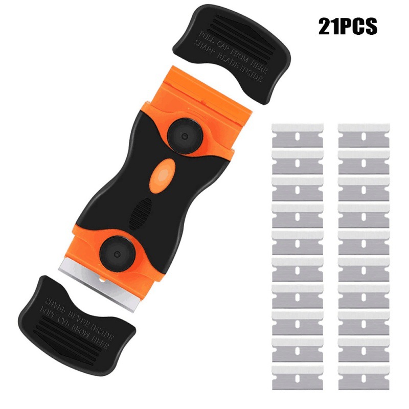 跨境热卖21件套迷你双面锯刀刮刀车窗墙壁胶水贴纸贴花标签清洁