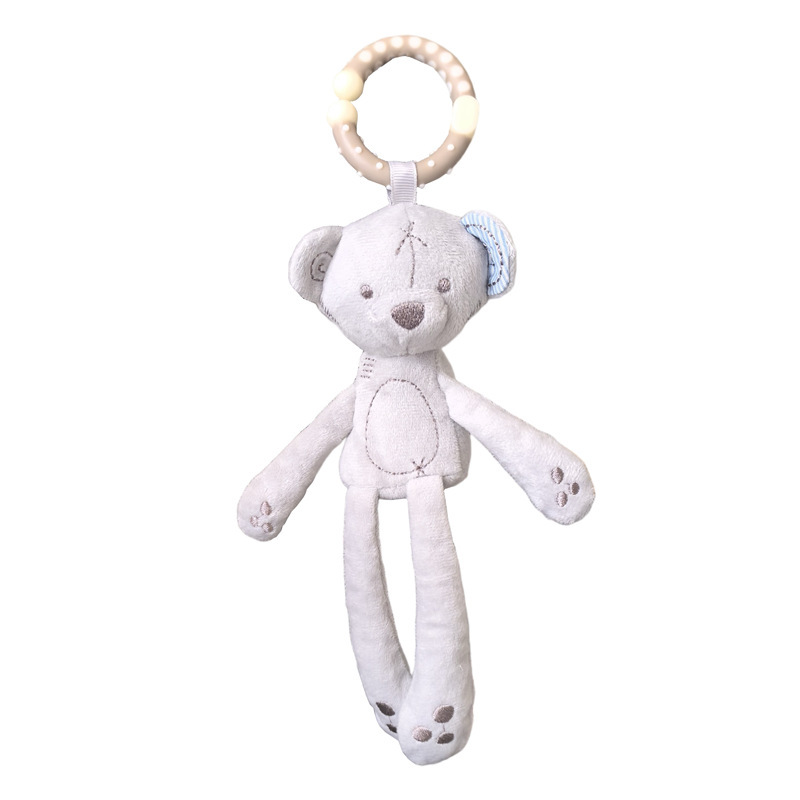 Juguetes para bebés calmar muñecas colgantes conejos osos bebés campanas de viento para bebés tornos colgantes juguetes de peluche