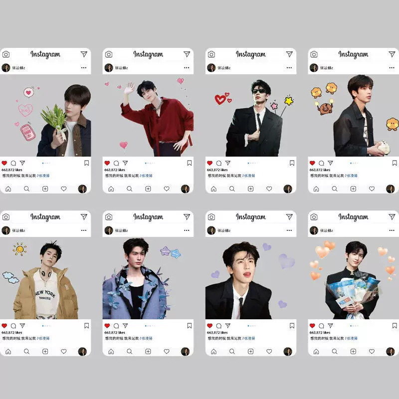 Карточка принта с PVC Zhang Linghe высокого качества INS Wind New Reuters New Album Self-Printed Lomo Postcard