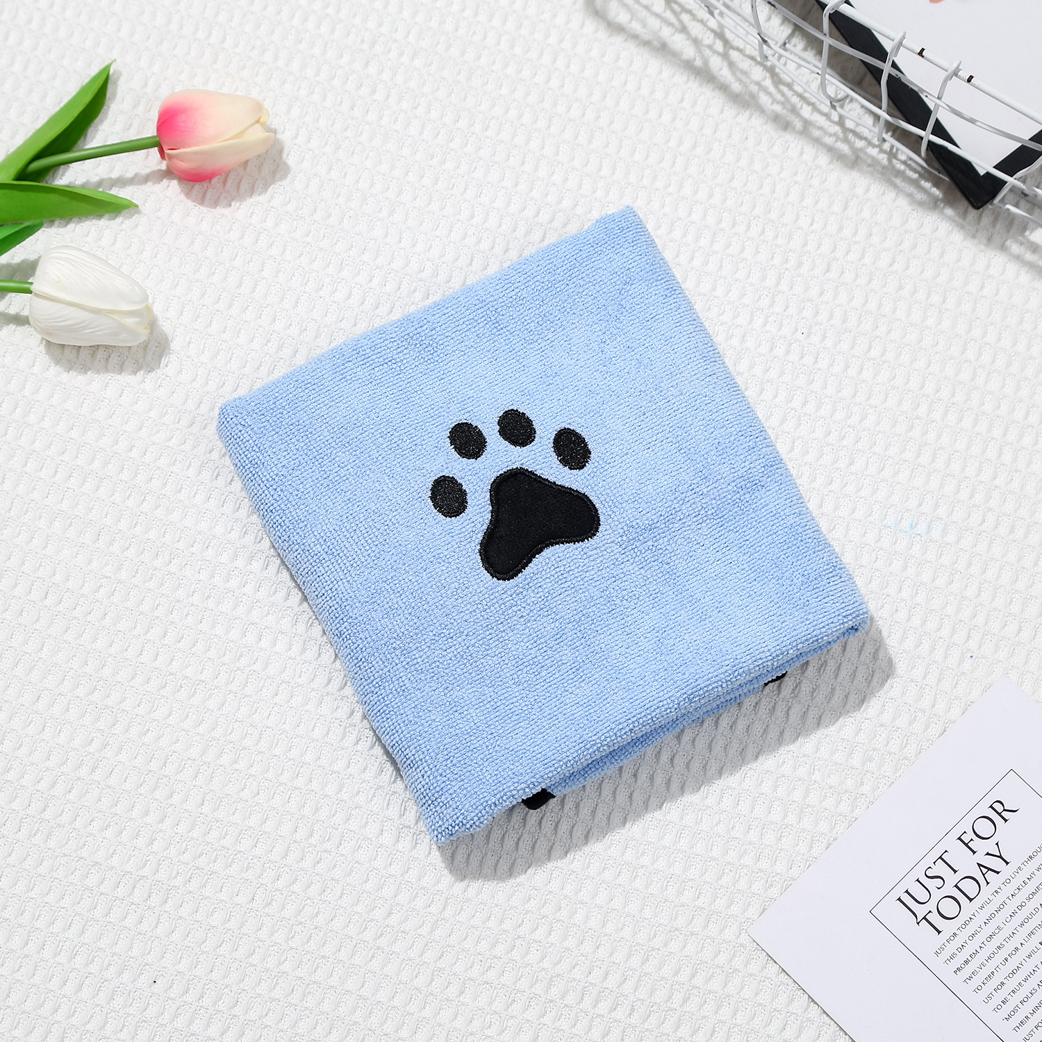 Thickened Microfiber Pet Absorbent Quick-drying Dog And Cat Bath Towel display picture 2