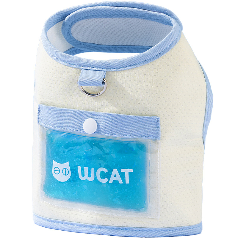 Nueva correa para el pecho de bolsa de hielo de tracción para gatos, correa para perros y gatos, correa para el pecho para perros pequeños, correa para caminar para gatos