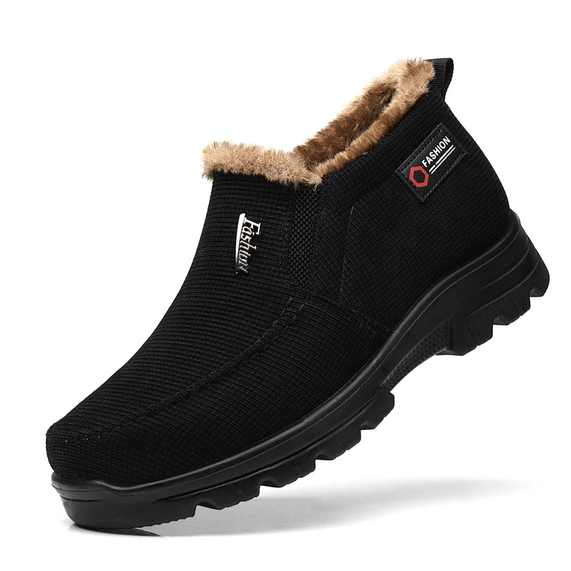 Men's Shoes Winter Old Beijing cloth shoes large size men's cotton shoes warm plus velvet thickened trendy all match non slip casual men's shoes_voghion.com