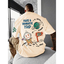A 28553 Cartoon slogan tee ��ͨ�������羳����ͨ