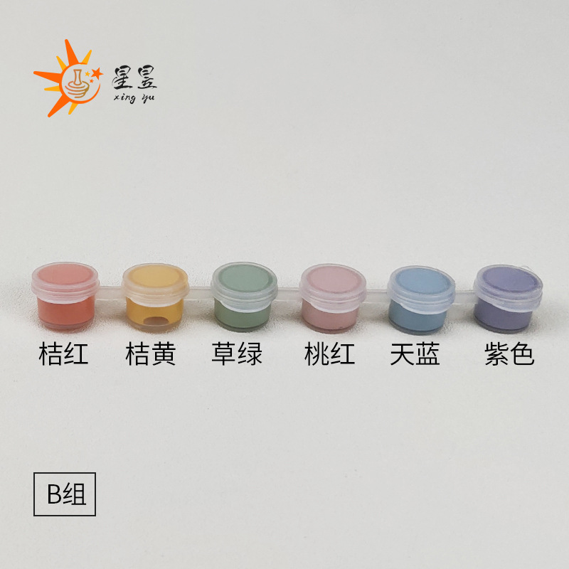 Color bajo vidriado 6 tira de color mini pequeña pintura de cerámica pintura cerámica temperatura media bajo vidriado color concentrado 24 color