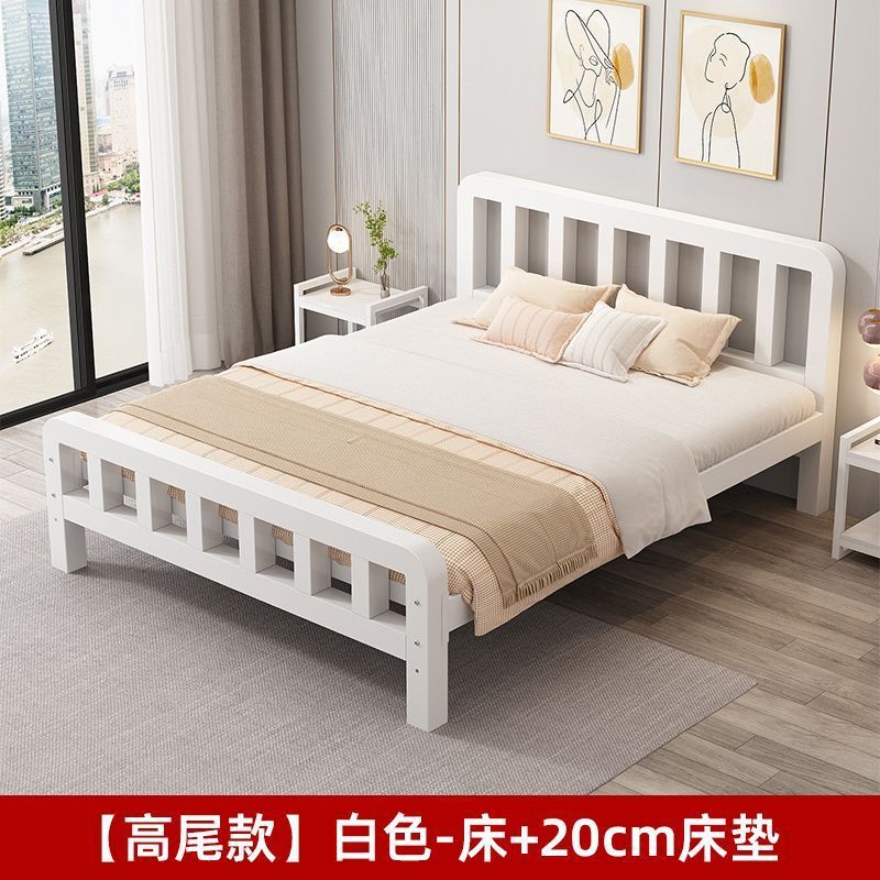 铁艺床加固加厚双人床1.8铁床单人1.0米铁架床现代简约1.5m家用|undefined