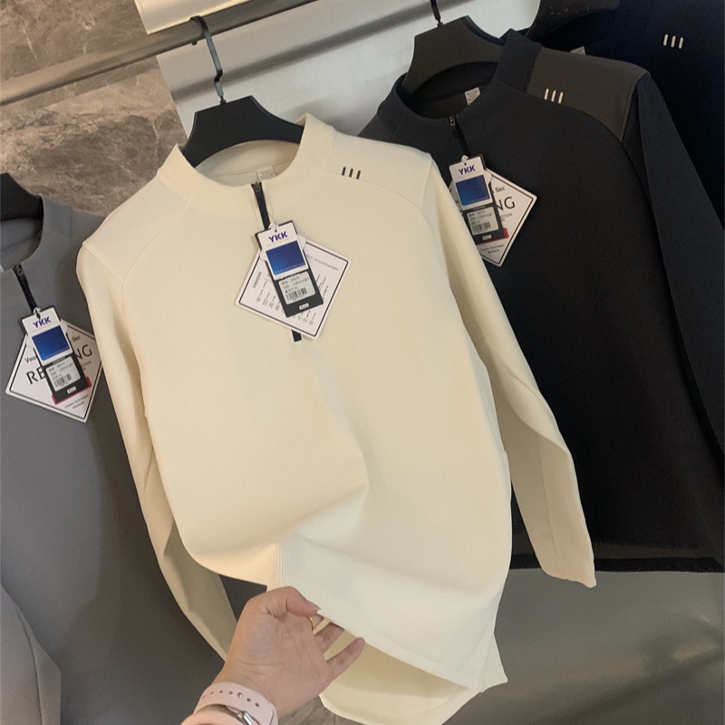 Replacement! Outdoor Mountain Series! Spring and Autumn New Quick-Drying Breathable Half-Zip Sports Casual Long-Sleeved Sweatshirt for Men