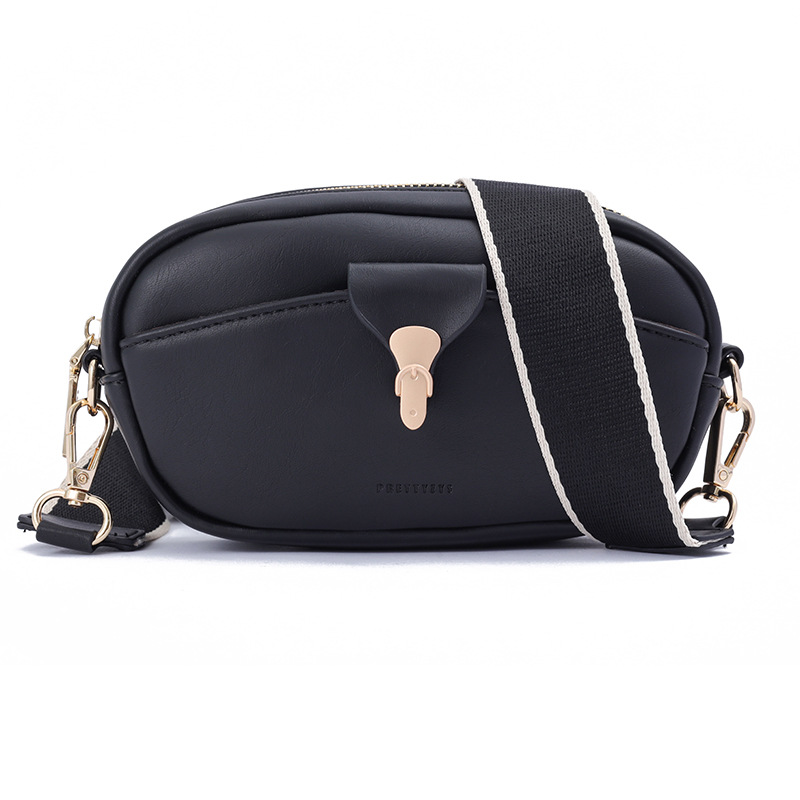 Femmes Mini Faux Cuir Couleur Unie Style Classique Ovale Fermeture Éclair Sac Bandoulière display picture 2