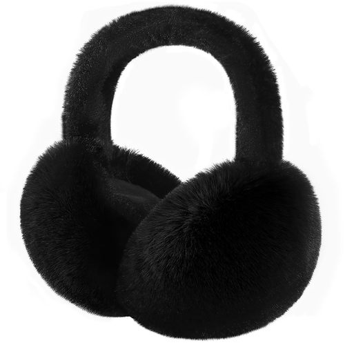Winter Women's Ear Muffs Faux Fur Warm Ear Muffs Cute Foldable Outdoor Ear Muffs for Women Girls Outdoor