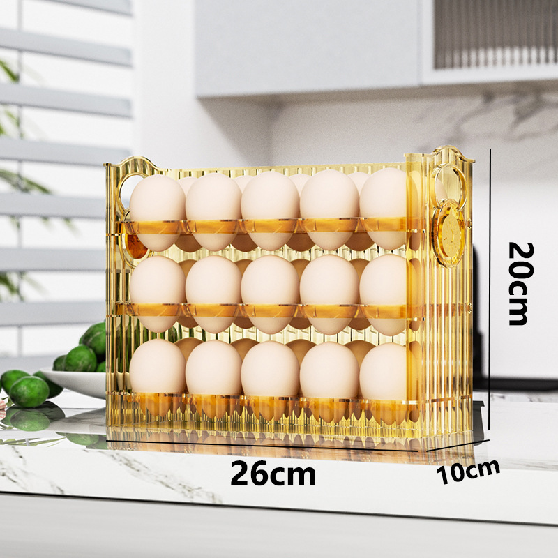 卵収納ボックス大容量食品グレード冷蔵庫収納ボックスフリップエッグトレイ卵包装ボックス工場カスタマイズ|undefined
