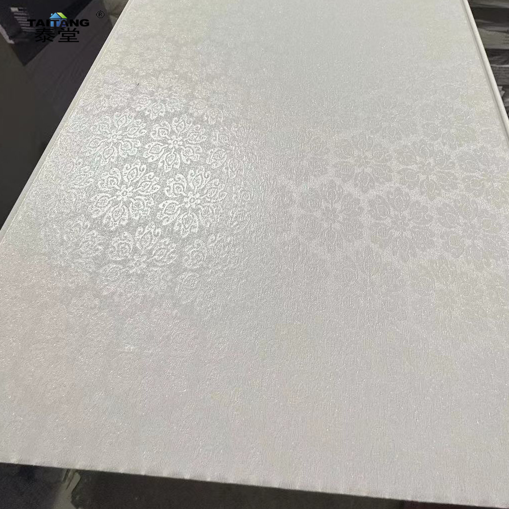 40cm de diseño de grano de madera laminado PVC techo panel de pared de PVC