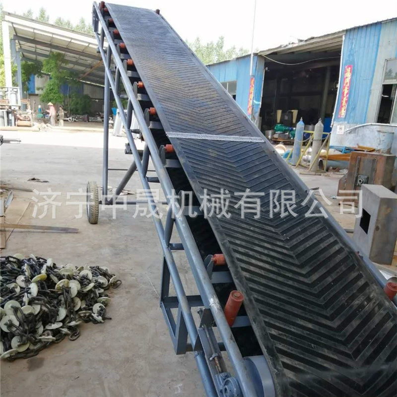 Ленточный конвейер Мобильный подъемный ленточный конвейер погрузка зерна шлака разгрузка конвейер