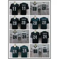 Американский оливковый костюм Eagles Eagles 11 # Wentz 17 #91 #20 #24 # Легендарная майка второго поколения