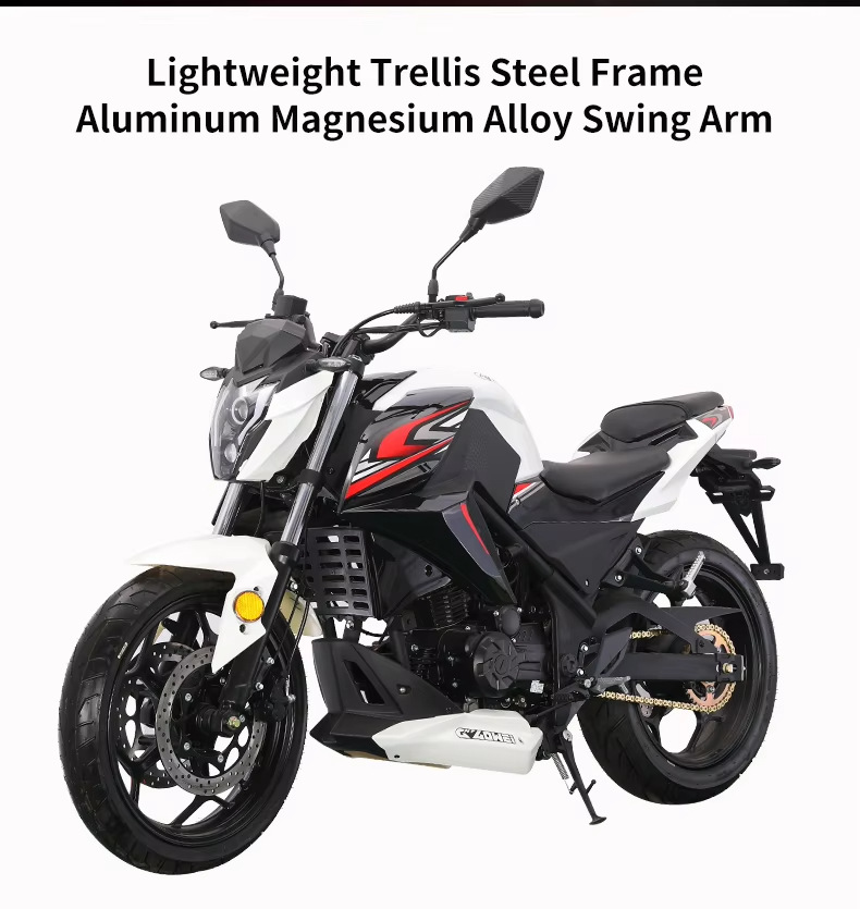New Xixi Hurricane Motorcycle Sports Car Large Displacement Adult Cool High Speed Motorcycle Racing Wind Water Cooled