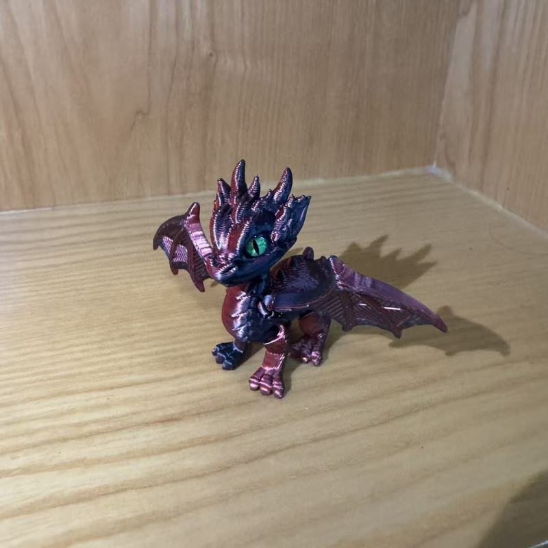 3D打印玩具恶魔翅膀飞龙关节可活动摆摊小玩具宠物摆件工艺礼品|undefined