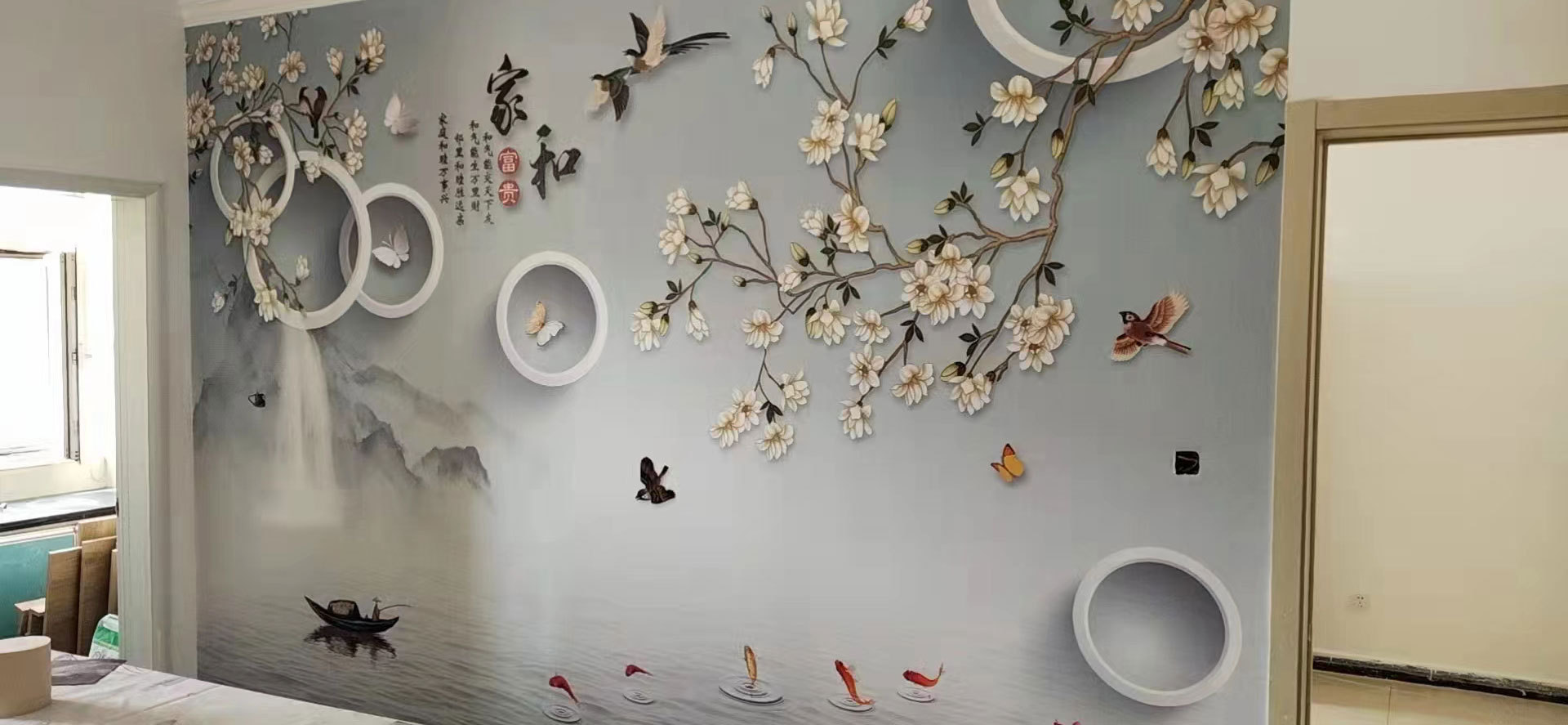 新中式背景墙32