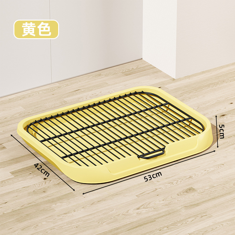 Inodoro para perros, lavabo de mierda de gran tamaño, inodoro para perros de panel plano, anti-orina, salpicaduras externas con columna extraíble y lavable, punto rápido