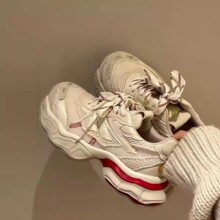 【时来运转】牛皮摩洛哥之城老爹鞋女2026早春新款真皮厚底休闲鞋